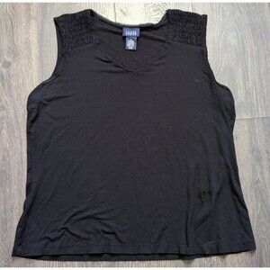 Hillard and Hanson women's shirt Size 1X Black Sleeveless